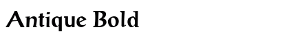 Antique Bold Preview