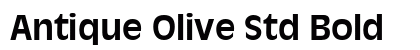 Antique Olive Std Bold Preview