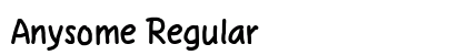 Anysome Regular preview