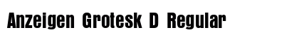 Anzeigen Grotesk D Regular preview