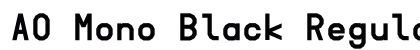 AO Mono Black Regular preview