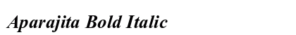 Aparajita Bold Italic Preview