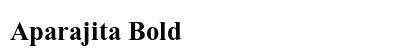 Aparajita Bold Preview