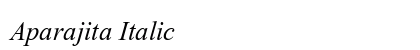 Aparajita Italic Preview