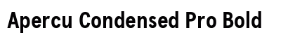 Apercu Condensed Pro Bold Preview