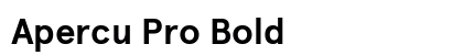 Apercu Pro Bold Preview