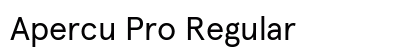 Apercu Pro Regular Preview