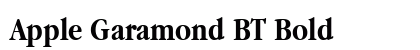 Apple Garamond BT Bold Preview