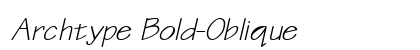 Archtype Bold-Oblique Preview