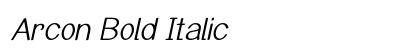 Arcon Bold Italic Preview