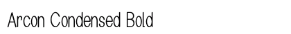 Arcon Condensed Bold Preview