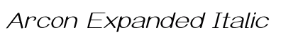 Arcon Expanded Italic Preview