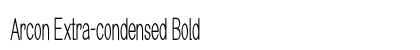 Arcon Extra-condensed Bold Preview