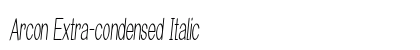 Arcon Extra-condensed Italic Preview