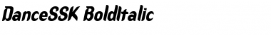 DanceSSK BoldItalic Font