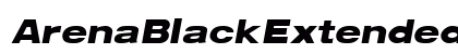 ArenaBlackExtended Italic Preview