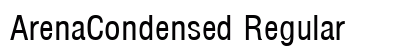 ArenaCondensed Regular Preview