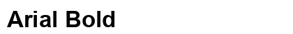 Arial Bold preview