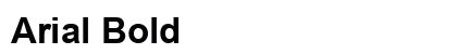 Arial Bold preview