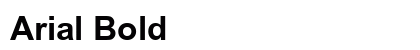 Arial Bold preview