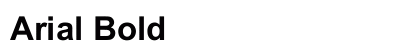 Arial Bold preview