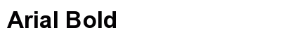 Arial Bold preview