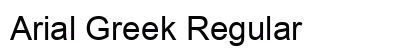 Arial Greek Regular Preview