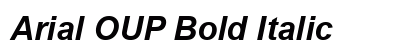 Arial OUP Bold Italic preview