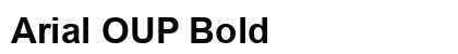 Arial OUP Bold preview