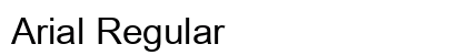 Arial Regular Preview