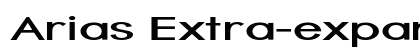 Arias Extra-expanded Bold Preview