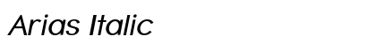 Arias Italic Preview
