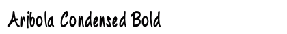 Aribola Condensed Bold Preview