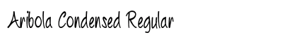Aribola Condensed Regular Preview