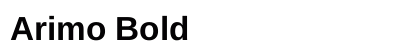 Arimo Bold Preview