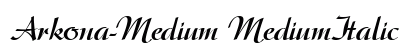 Arkona-Medium MediumItalic preview