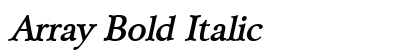 Array Bold Italic preview
