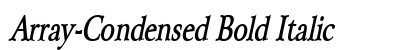 Array-Condensed Bold Italic preview