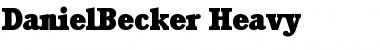 DanielBecker-Heavy Regular Font