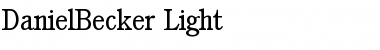 DanielBecker-Light Regular Font