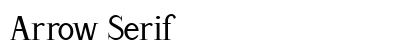 Arrow Serif preview