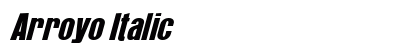 Arroyo Italic Preview
