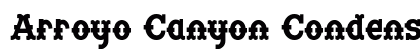 Arroyo Canyon Condensed Regular Preview