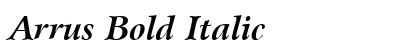 Arrus Bold Italic preview