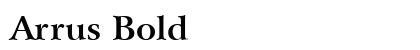 Arrus Bold preview