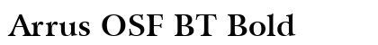 Arrus OSF BT Bold Preview