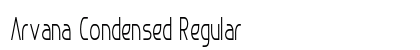 Arvana Condensed Regular Preview