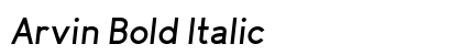 Arvin Bold Italic preview