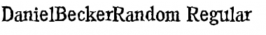 DanielBeckerRandom Font