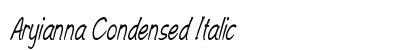 Aryianna Condensed Italic preview